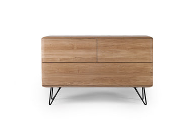 MALIN Massivholz Sideboard mit Metallgestell - SOLIDMADE | Design Furniture